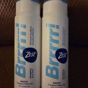 Brrrrr! (2) Zest Bottles of Body Wash.
